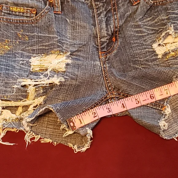 Bongo brand custom distressed cutoffs juniors size 9 - Picture 11 of 11
